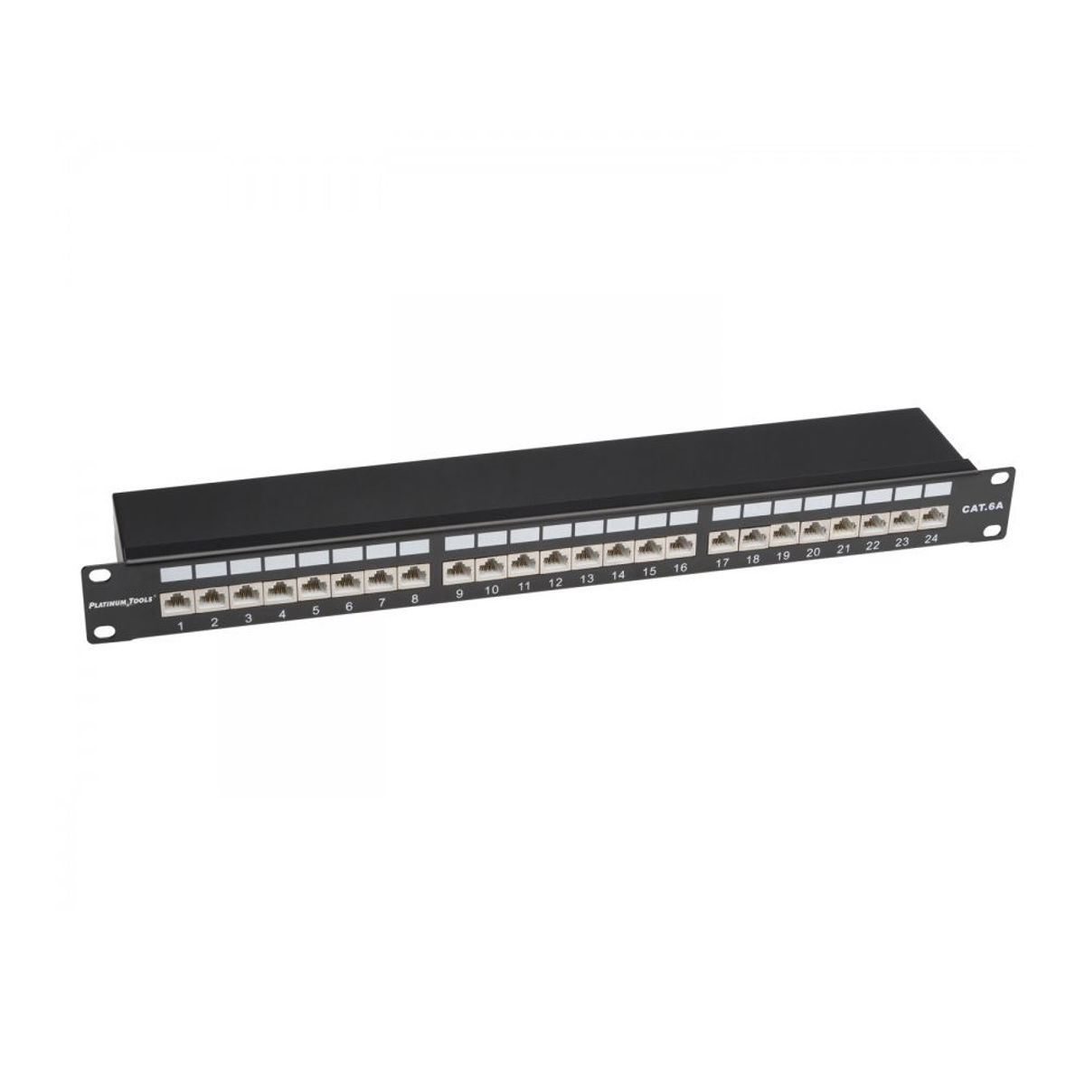 

Platinum Tools 24-Port Cat6A Shielded Patch Panel