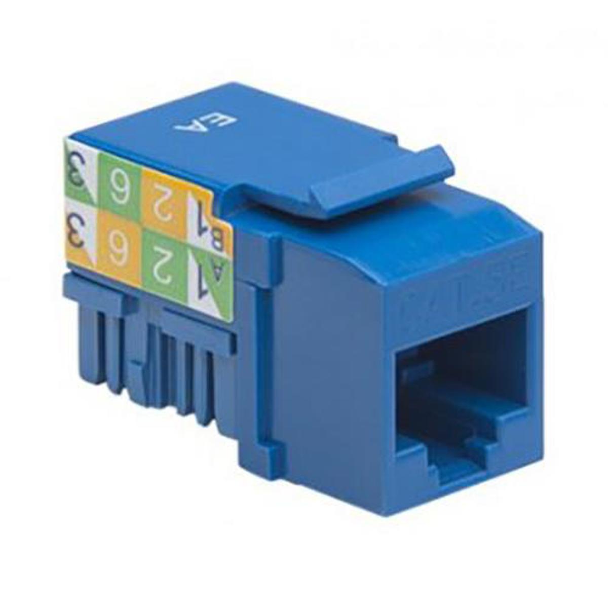 

Platinum Tools Keystone Cat5e 110 Jack, Blue, 50-Pack
