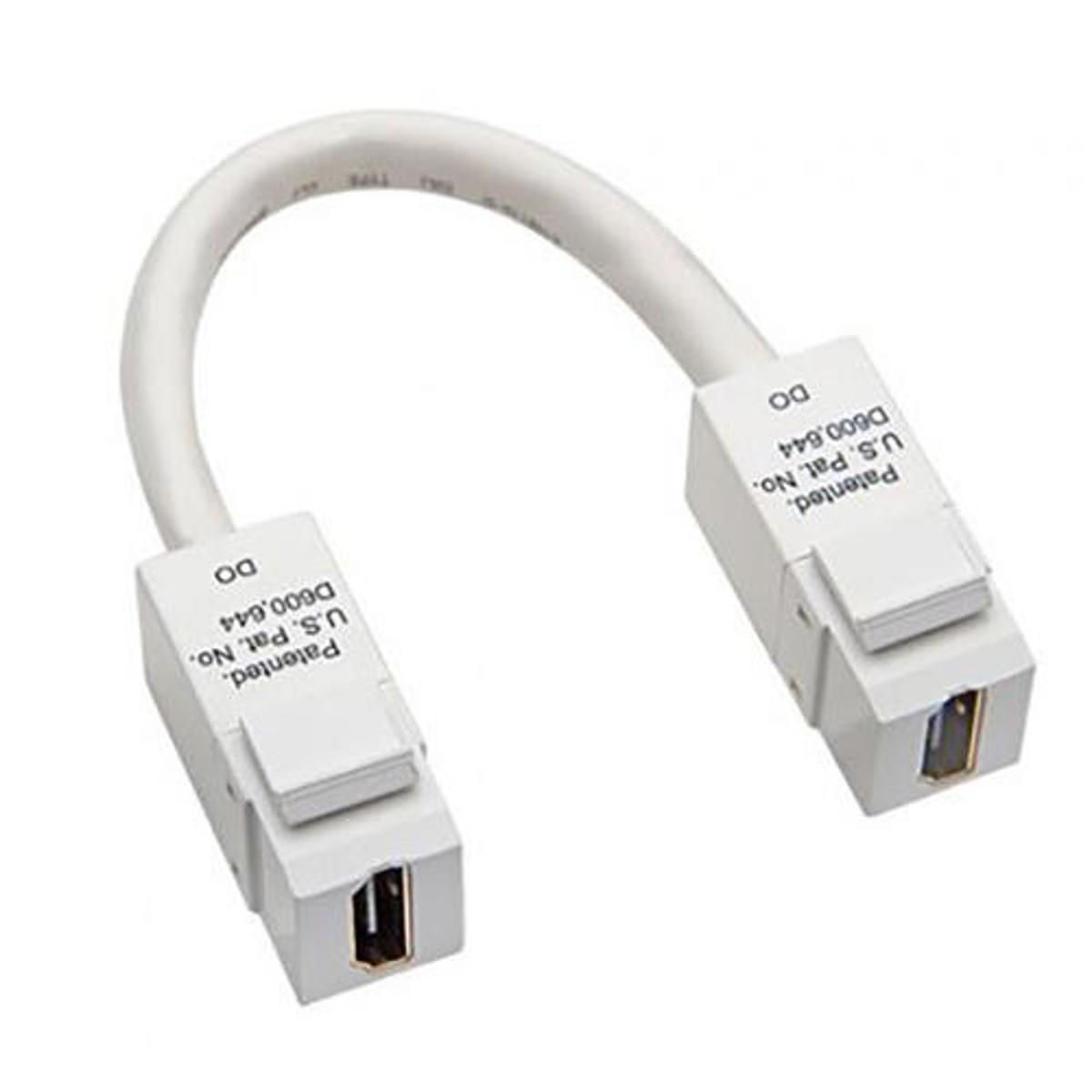 

Platinum Tools Keystone HDMI to HDMI Pigtail Cable, White, Clamshell