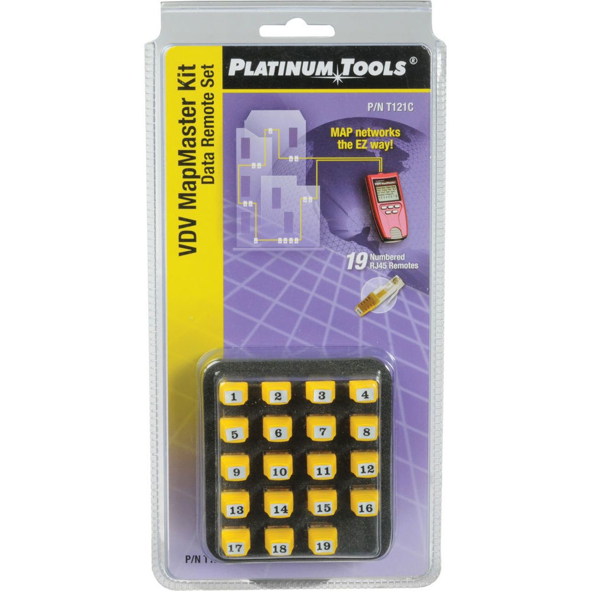 

Platinum Tools VDV MapMaster Data Remote Set, ID Only, RJ45, (#1-19)