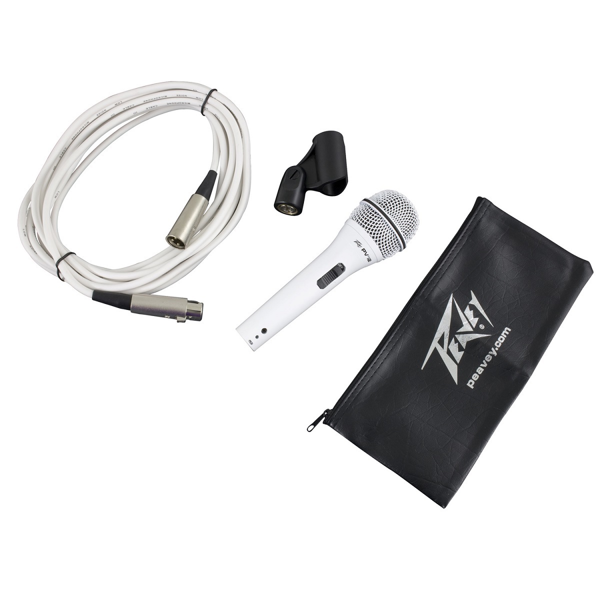 

Peavey PVi 2W XLR Unidirectional Dynamic Cardioid Microphone, White Finish