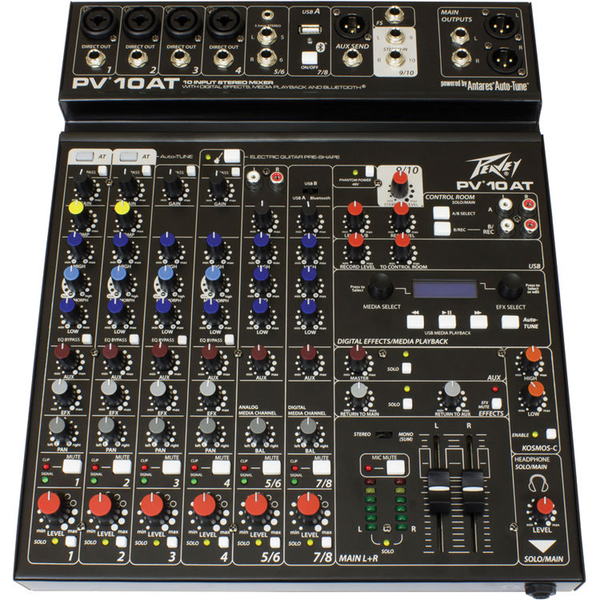 

Peavey PV 10 AT Pro Audio Mixer with Bluetooth and Antares Auto-Tune