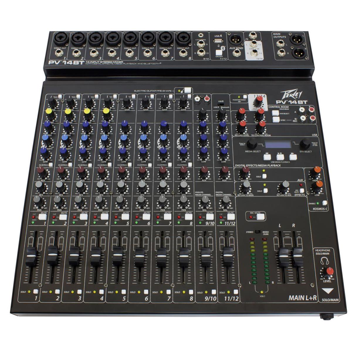 

Peavey PV 14 BT Pro Audio Mixer with Bluetooth