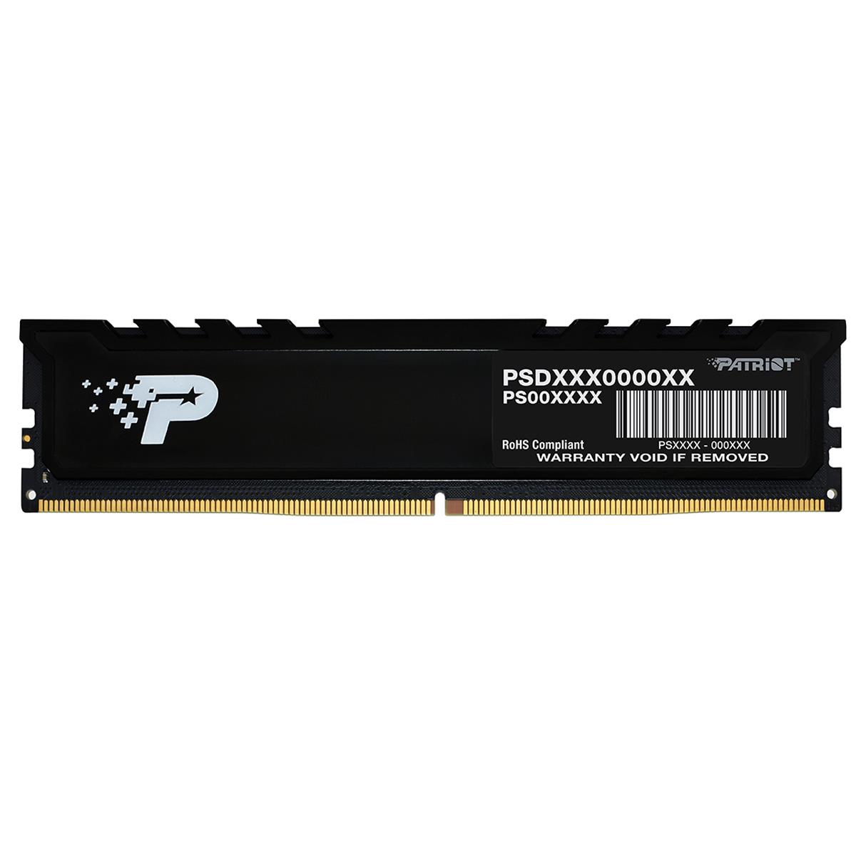 Patriot Memory Signature Premium DDR5 16GB 4800MHz CL40 UDIMM Desktop Memory -  PSP516G480081H1