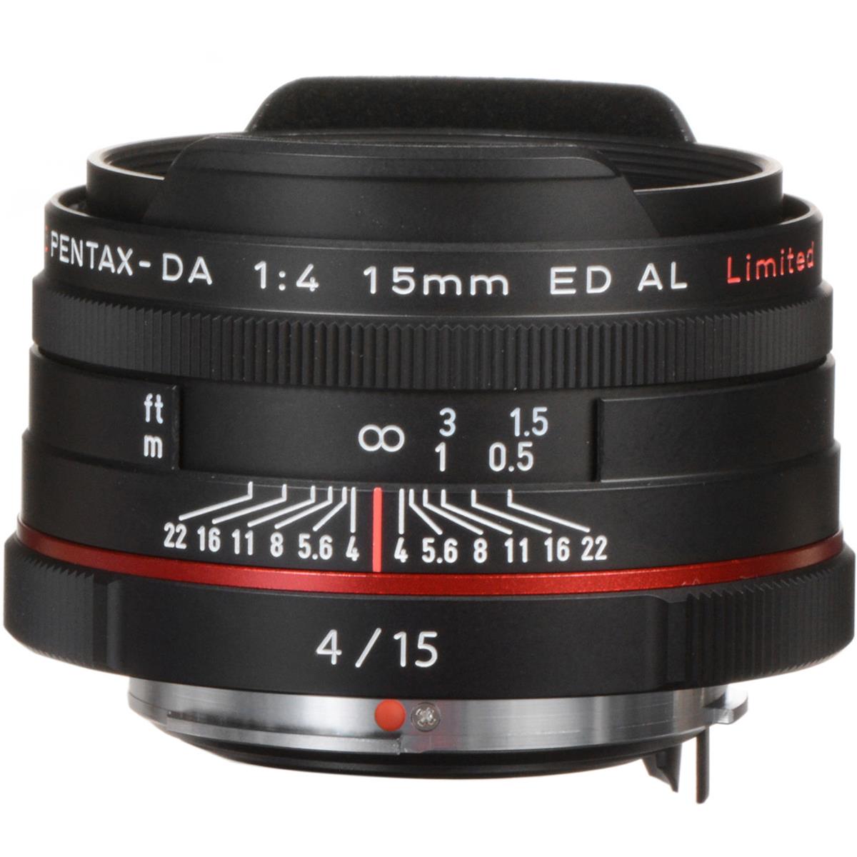 PENTAX DA 15mm F4 ED AL Limited Wide Angle Lens - Black for sale 
