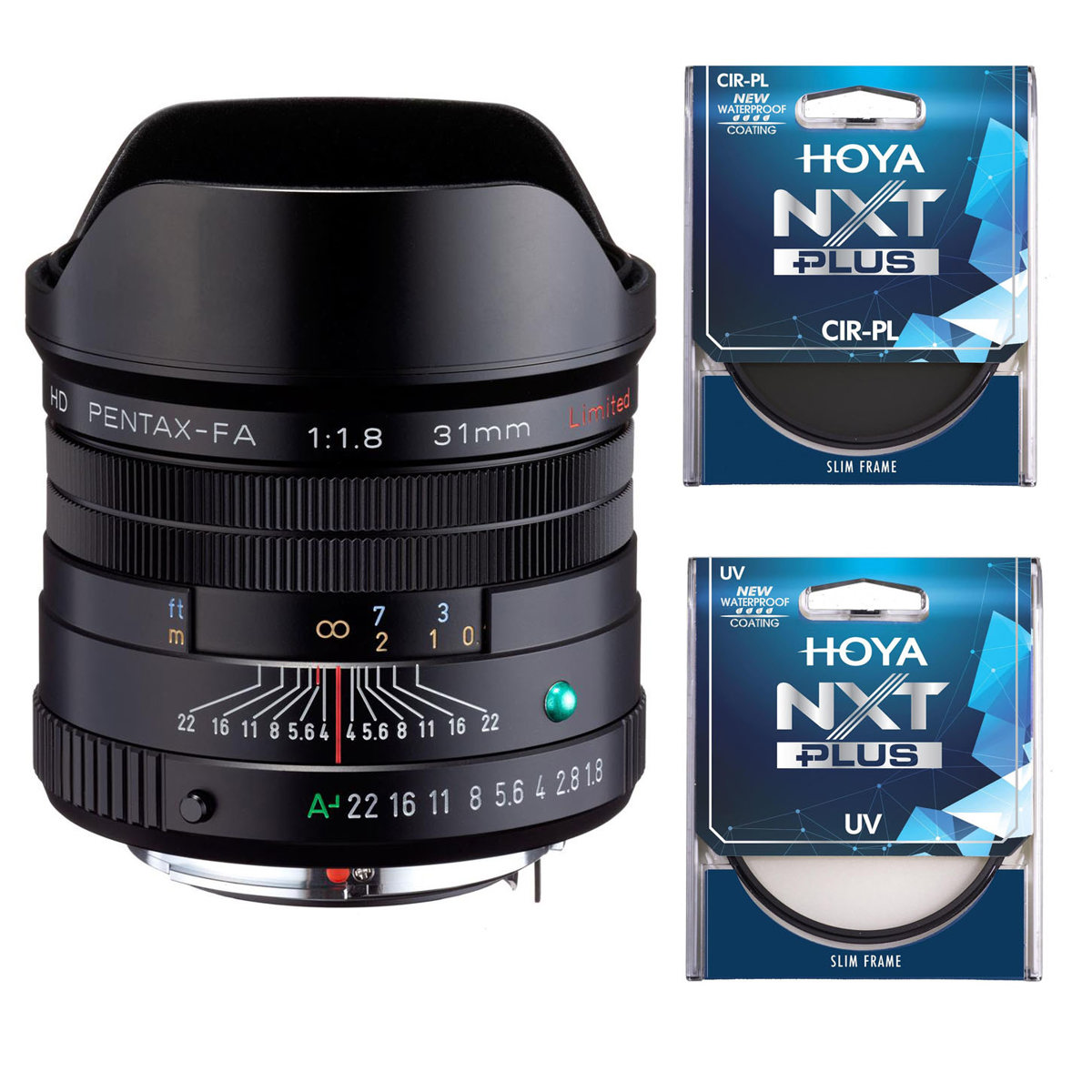 

Pentax HD Pentax-FA 31mm f/1.8 Lens, Black with Hoya 58mm UV+CPL Filter Kit