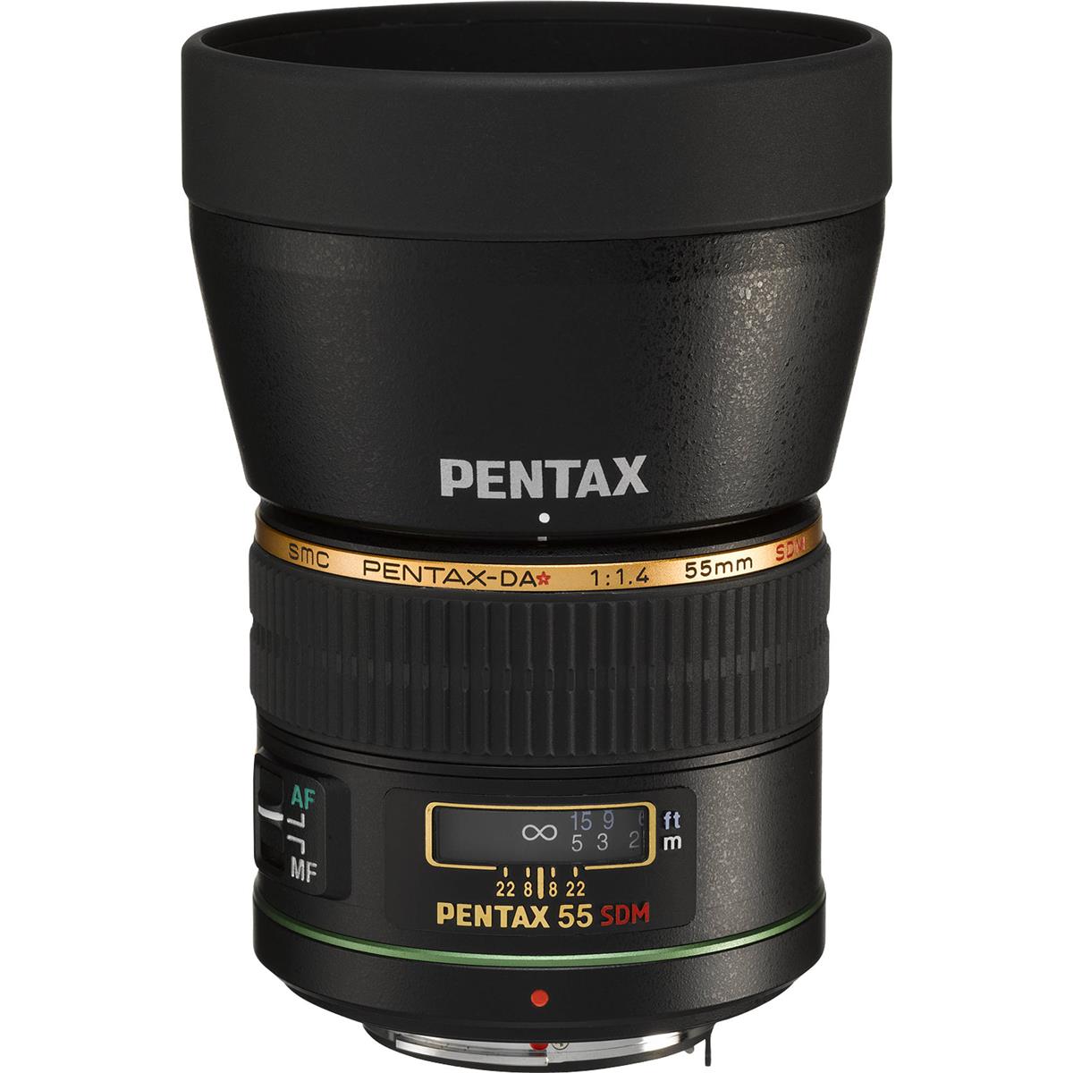 Image of Pentax SMCP-DA 55mm f/1.4 SDM Lens for Digital SLR Cameras