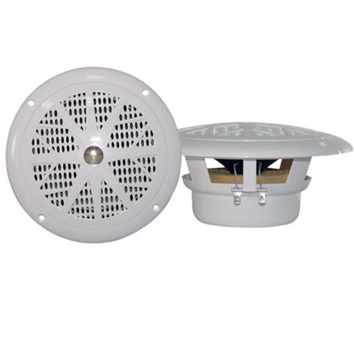 Pyle PLMR41 4" Dual Cone Waterproof Stereo Speaker System, Pair, White -  PLMR41W