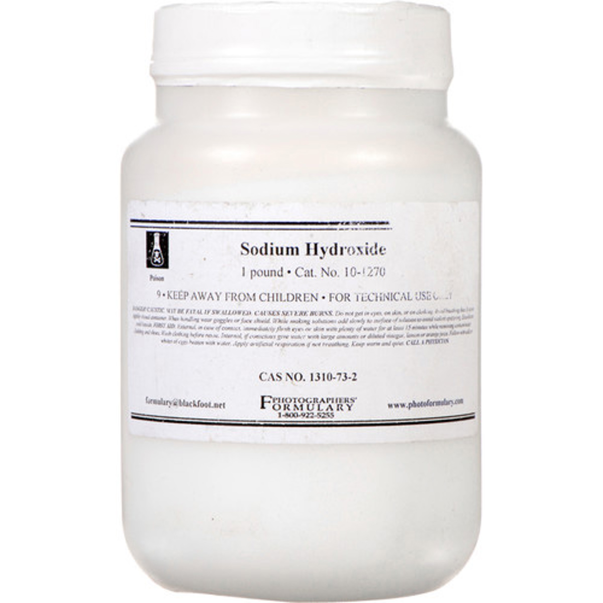 

Photographers' Formulary 1lbs Sodium Hydroxide, Hazmat