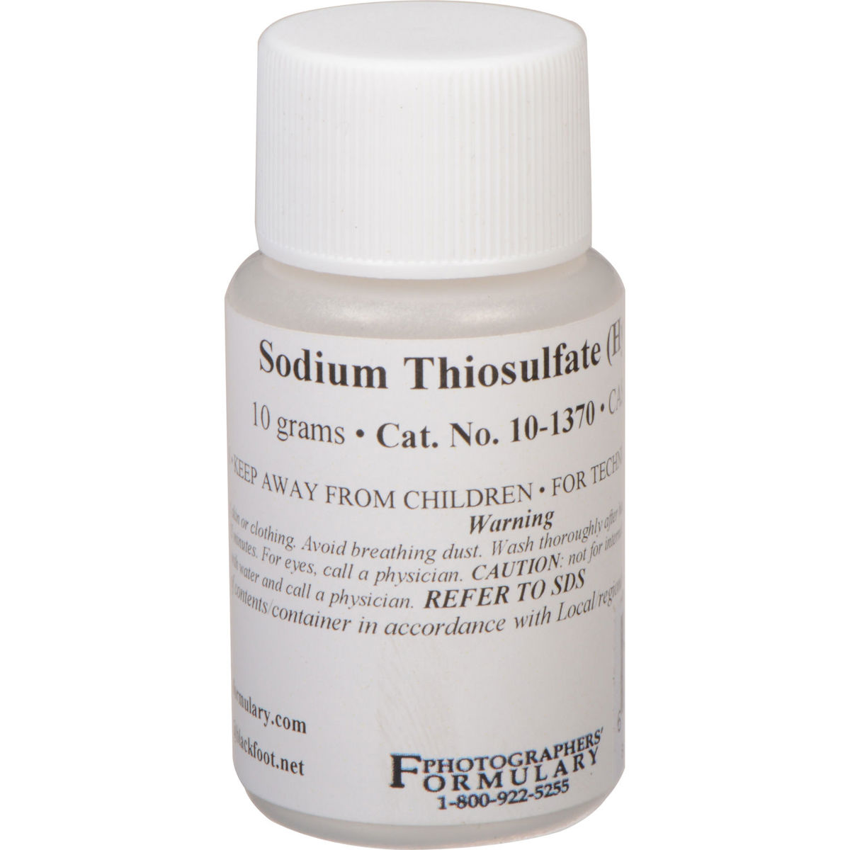 

Photographers' Formulary 10g Anhydrous Sodium Thiosulfate