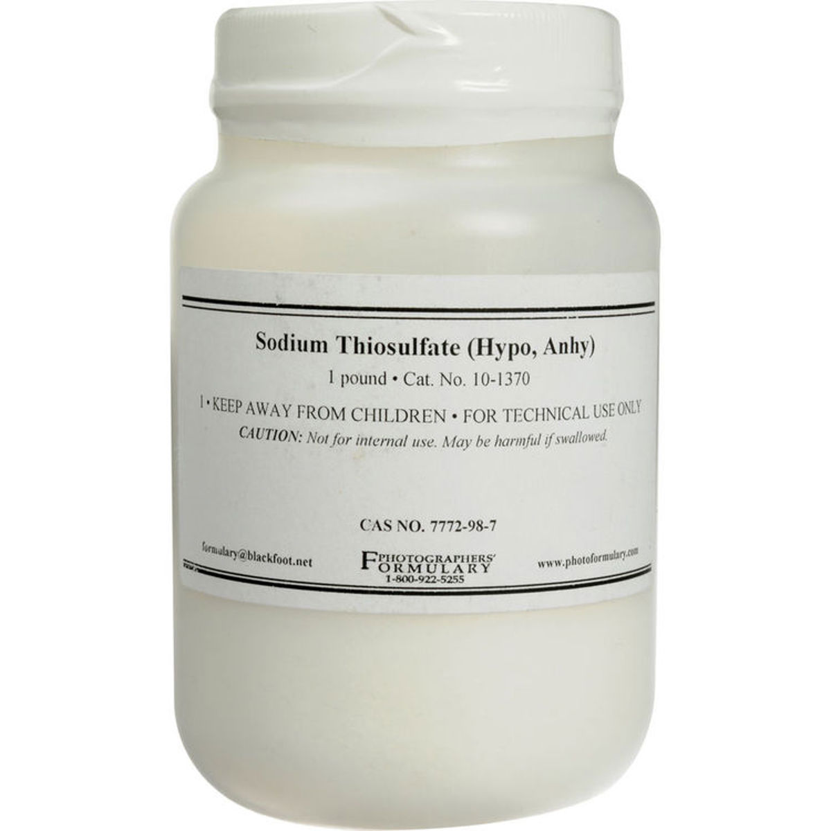 

Photographers' Formulary 1lbs Anhydrous Sodium Thiosulfate