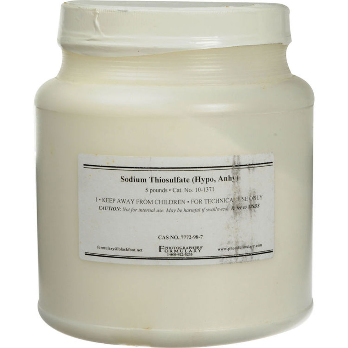 

Photographers' Formulary 5lbs Anhydrous Sodium Thiosulfate