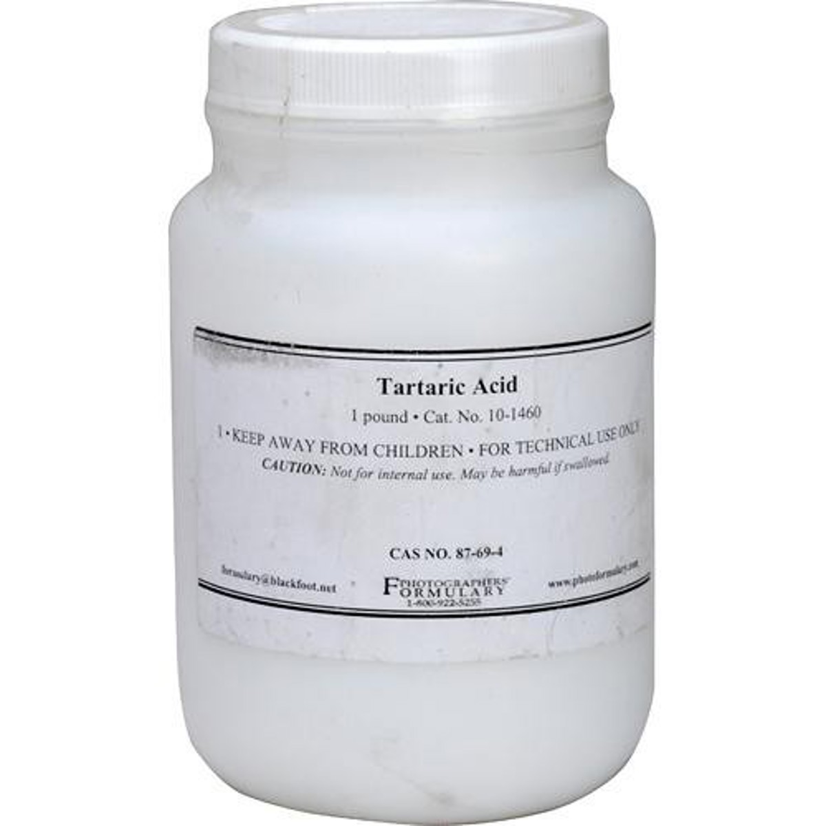 

Photographers' Formulary 1 lb Tartaric Acid