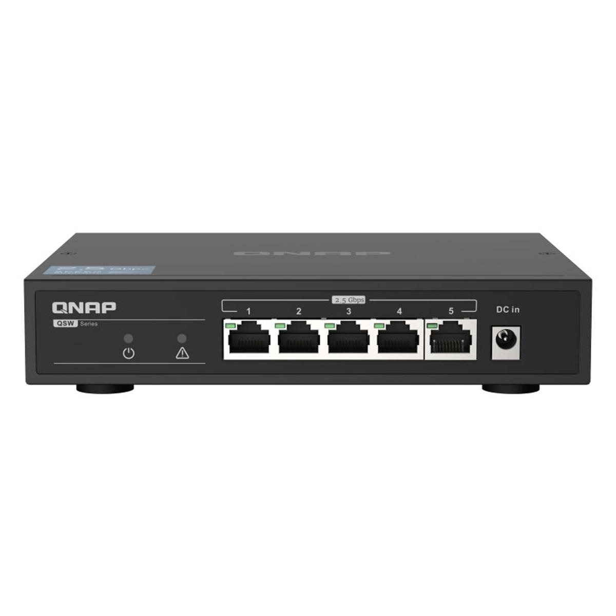 

QNAP Qnap QSW-1105-5T 5-Port 2.5Gbps Auto Negotiation Unmanagement Switch