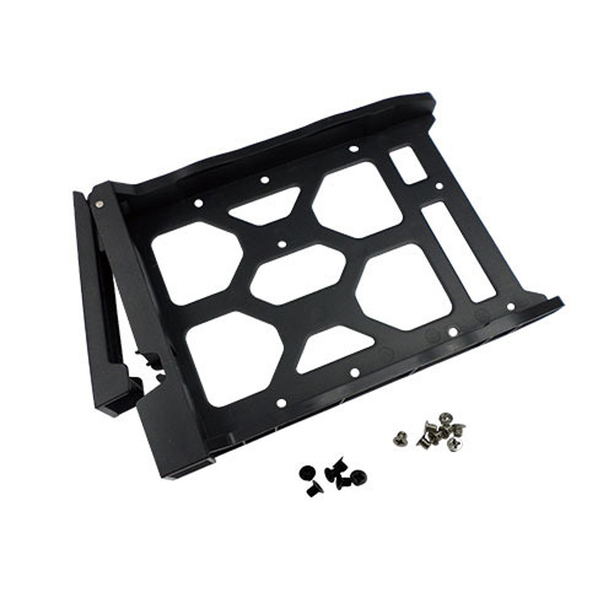

QNAP Qnap TRAY-35-NK-BLK02 HDD Tray for 3.5" & 2.5" Drives without Key Lock, Black