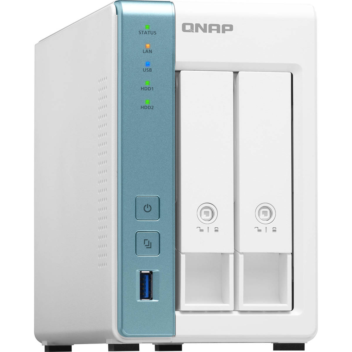 

Qnap TS-231K 2-Bay Personal Cloud NAS Enclosure, AL-214 4-Core 1.7GHz, 1GB RAM