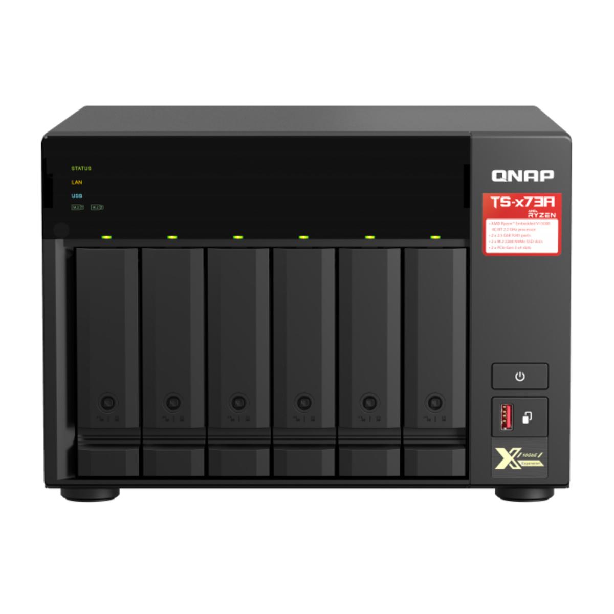 

Qnap TS-673A 6-Bay Desktop NAS/iSCSI IP-SAN, Ryzen V1000 4-Core 2.2GHz, 8GB RAM