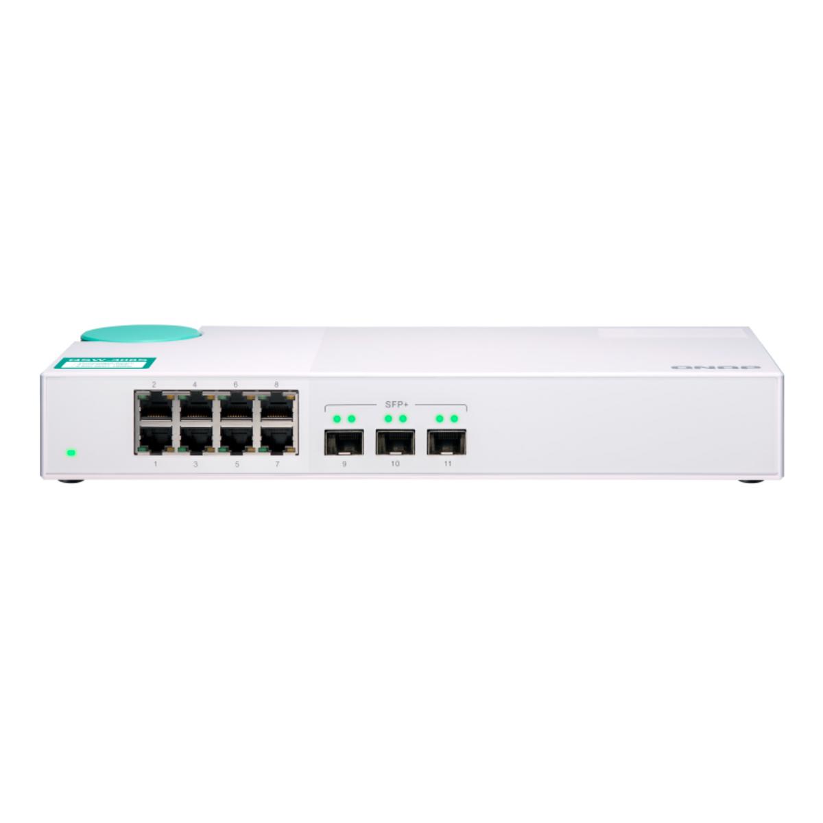 

QNAP Qnap QSW-308S 11-Port Unmanaged Switch with 8x 1GbE, 3x 10GbE SFP+ Ports