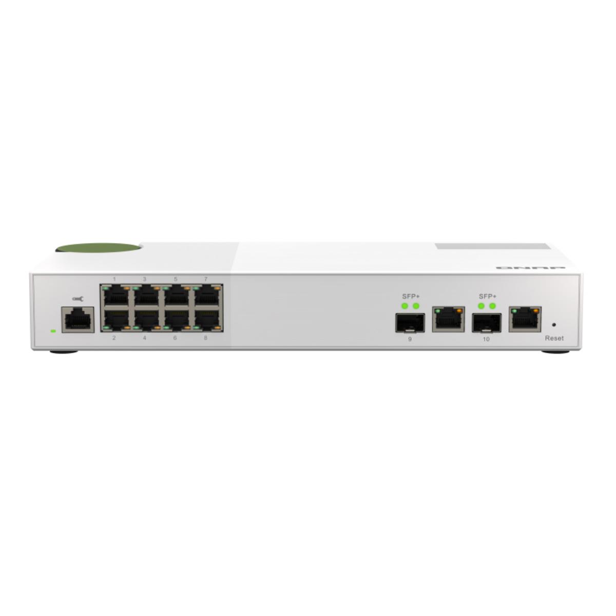 

QNAP Qnap QSW-M2108-2C 10-Port Switch, 8x 10GbE SFP+/RJ45 Combo,2x 10GbE SFP+,NBASE-T