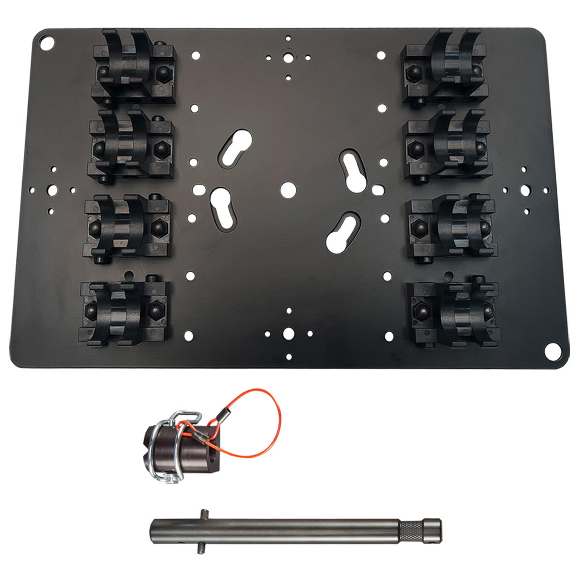 Quasar Science Quad T8 QuasarPlate, вмещает до четырех линейных светодиодных ламп T8 #QMP4T8