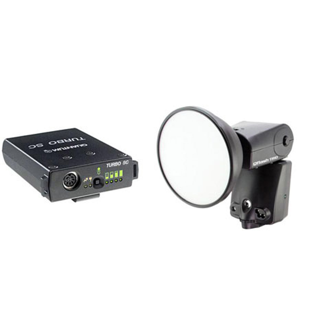 

Quantum QF8N Qflash TRIO Shoe Mountd Flash,w/TTL Radio f/Nikon,Bundle w/Turbo SC
