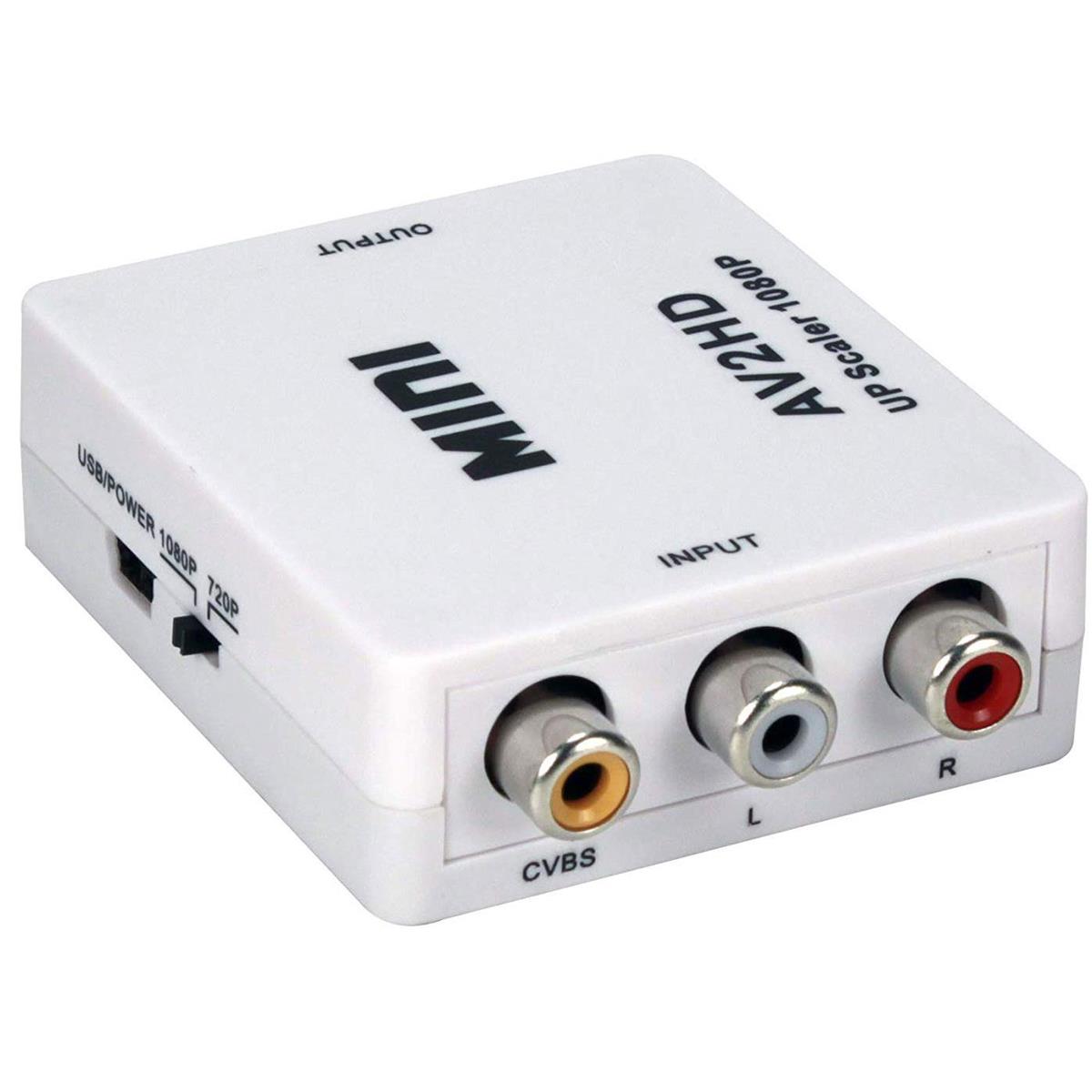 Image of QVS Composite Audio and Video to Digital HDMI Up-Converter