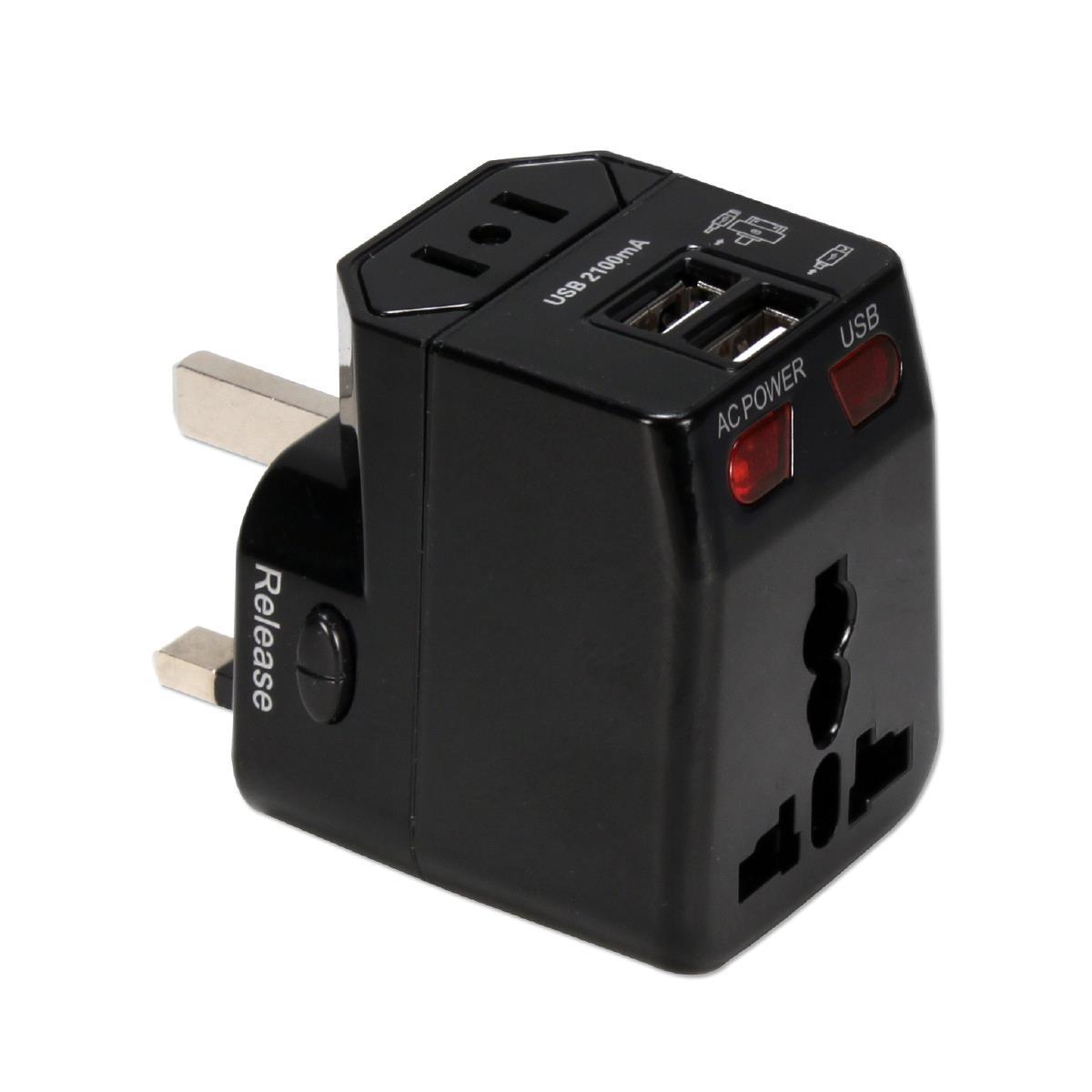 Image of QVS Premium World Travel Power Adapter with Surge Protection