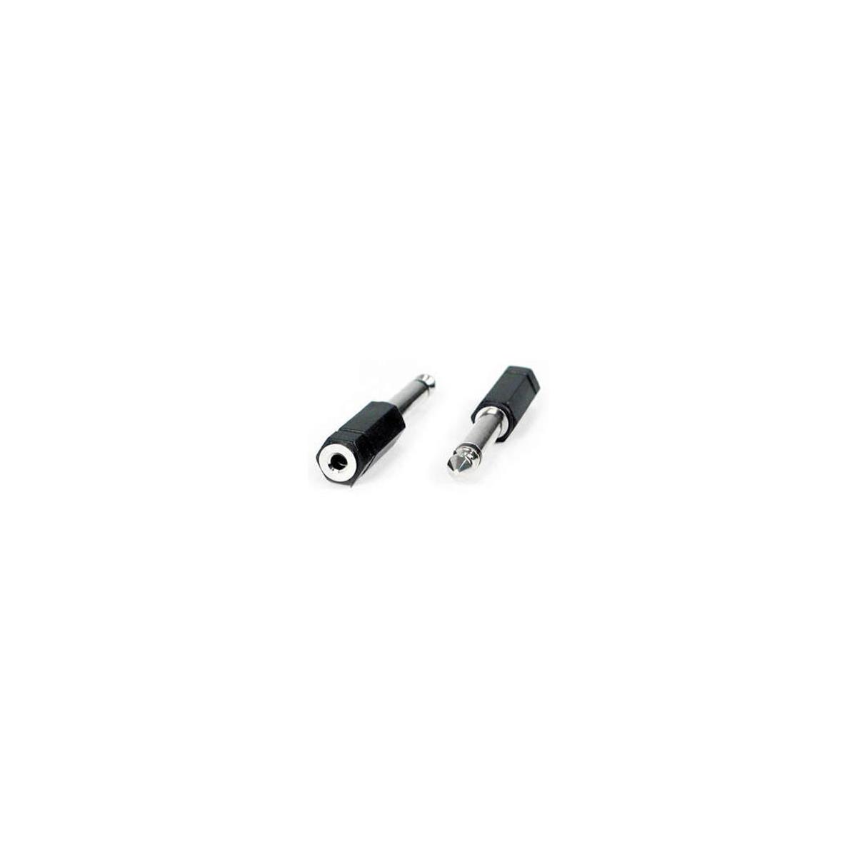 Image of Remote Audio 3.5mm TS Jack to 1/4&quot; TS Plug Barrel Adapter