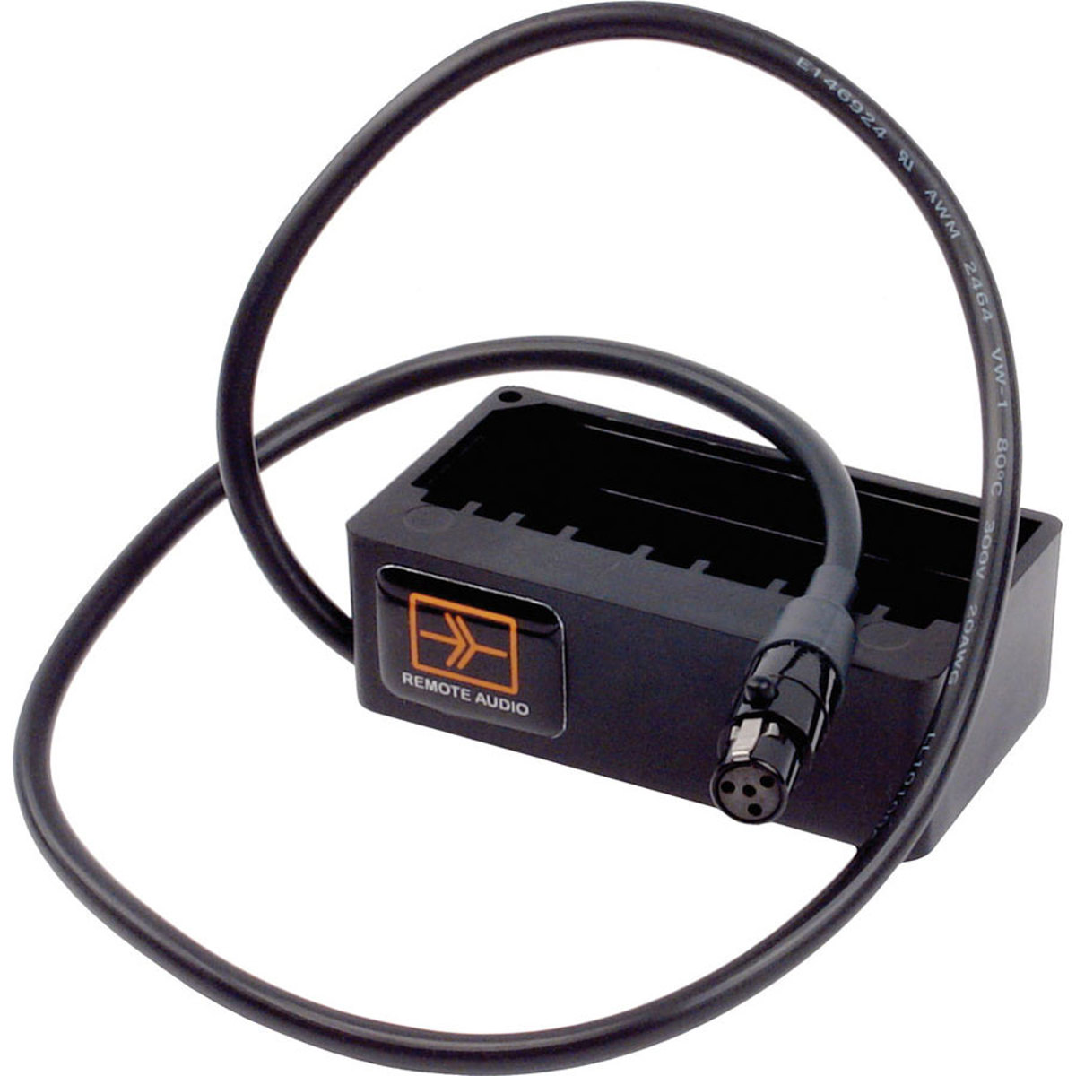 Image of Remote Audio 2' BDS DC Power Input Cable w/NP-1 Battery Cup to TA4F Connectors