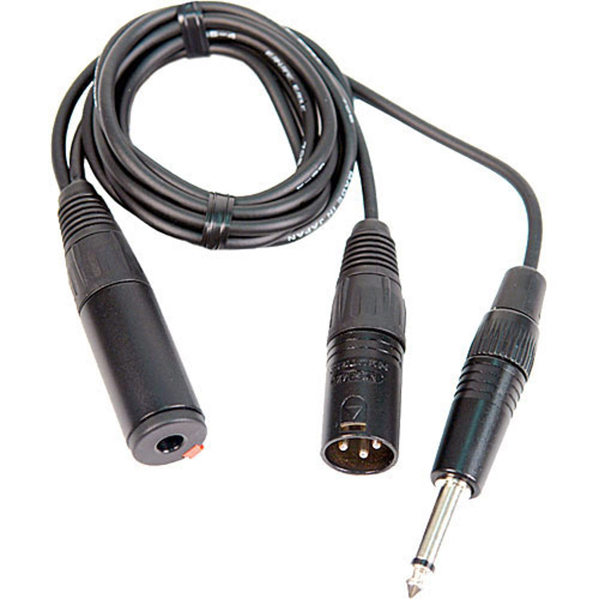 

Remote Audio 6' Aviation Interface Adapter, 1/4" TS Plug to 1/4" TS Jack & XLR3M