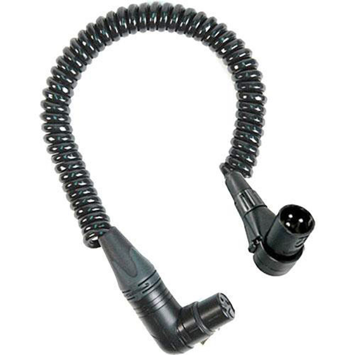 

Remote Audio 8" Balanced Coiled Jumper Cable with XLR3F RA to XLR3M RA Connector