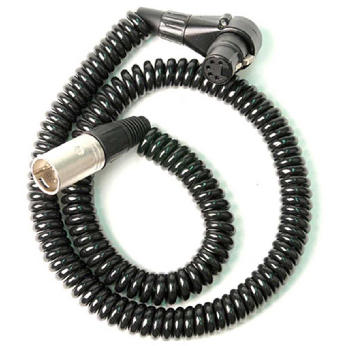 

Remote Audio 2' Balanced Stereo Coiled Jumper Cable, XLR5F RA to XLR5M Connector