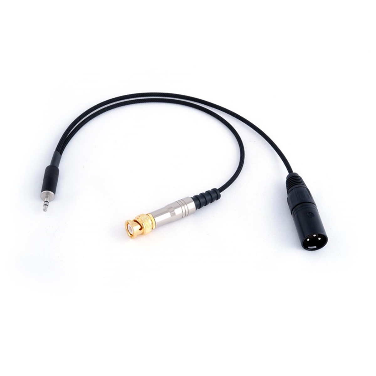 

Remote Audio 12" Unbalanced Breakout Cable with 3.5mm TRS to BNC Plug and XLR3M