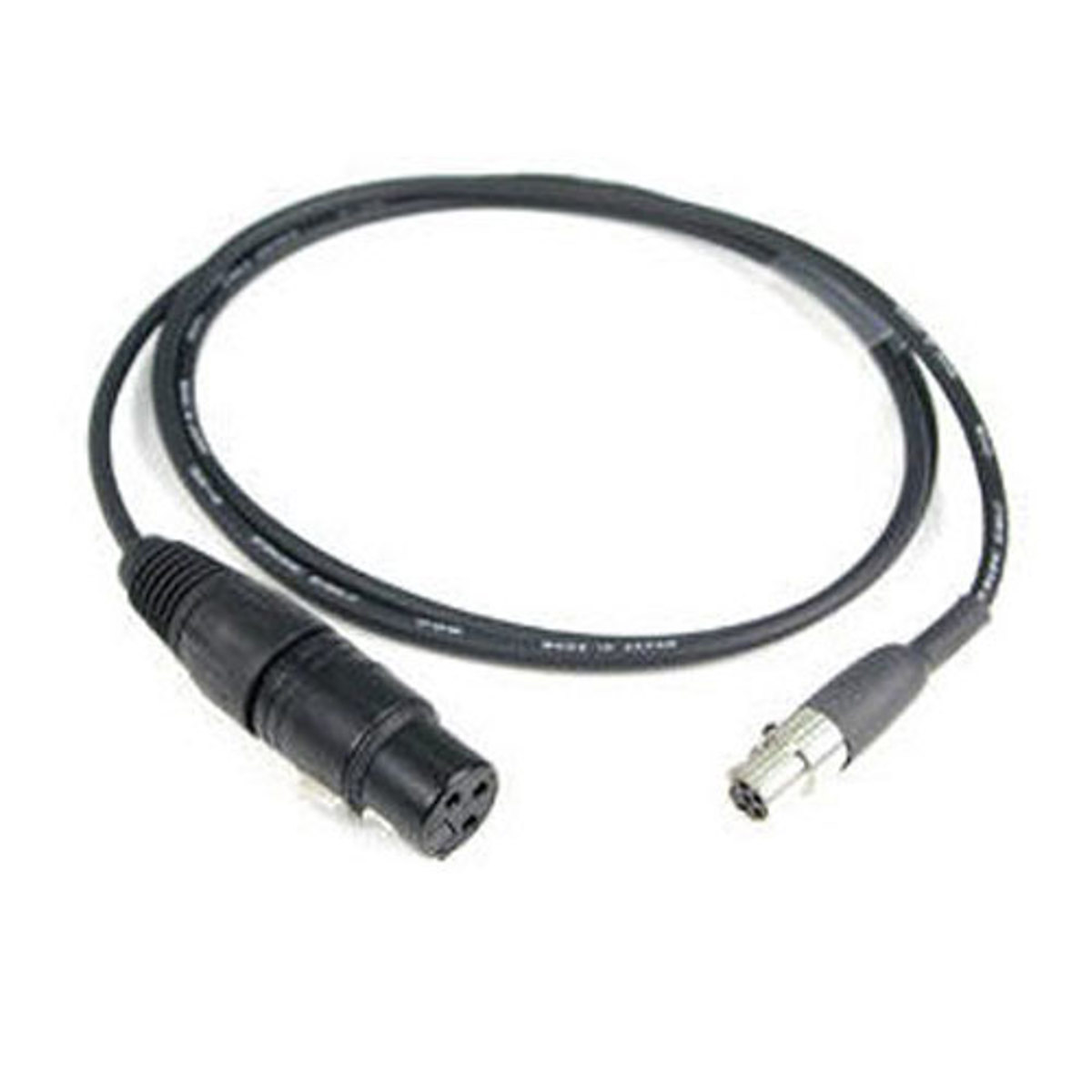

Remote Audio 4' Unbalanced Mic Level Adapter Cable with XLR3F to TA5F Connector