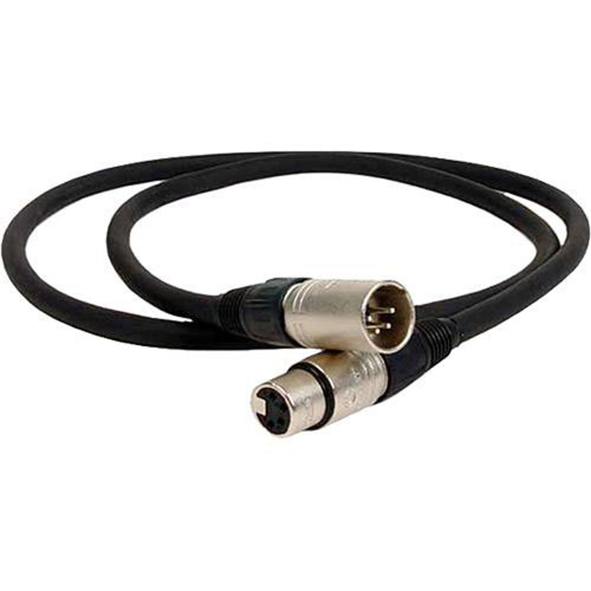 

Remote Audio 4' 14AWG DC Powerflex Cable with XLR4M to XLR4F Connector