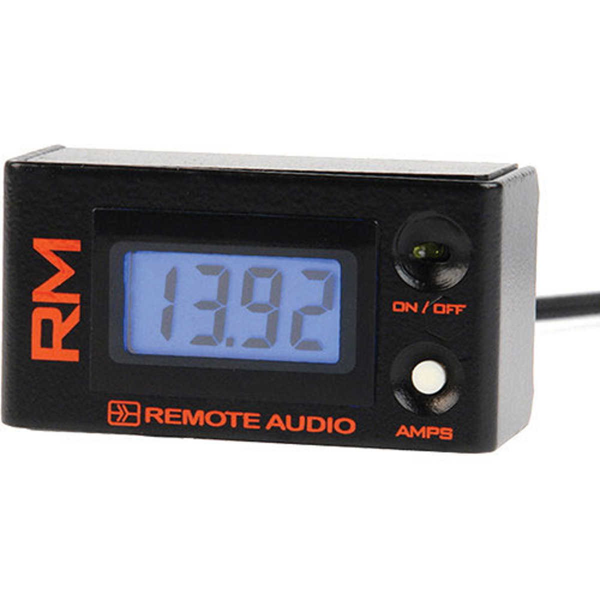 Image of Remote Audio RMv2 Remote Meter with 2' Cable for Battery Distribution Systems