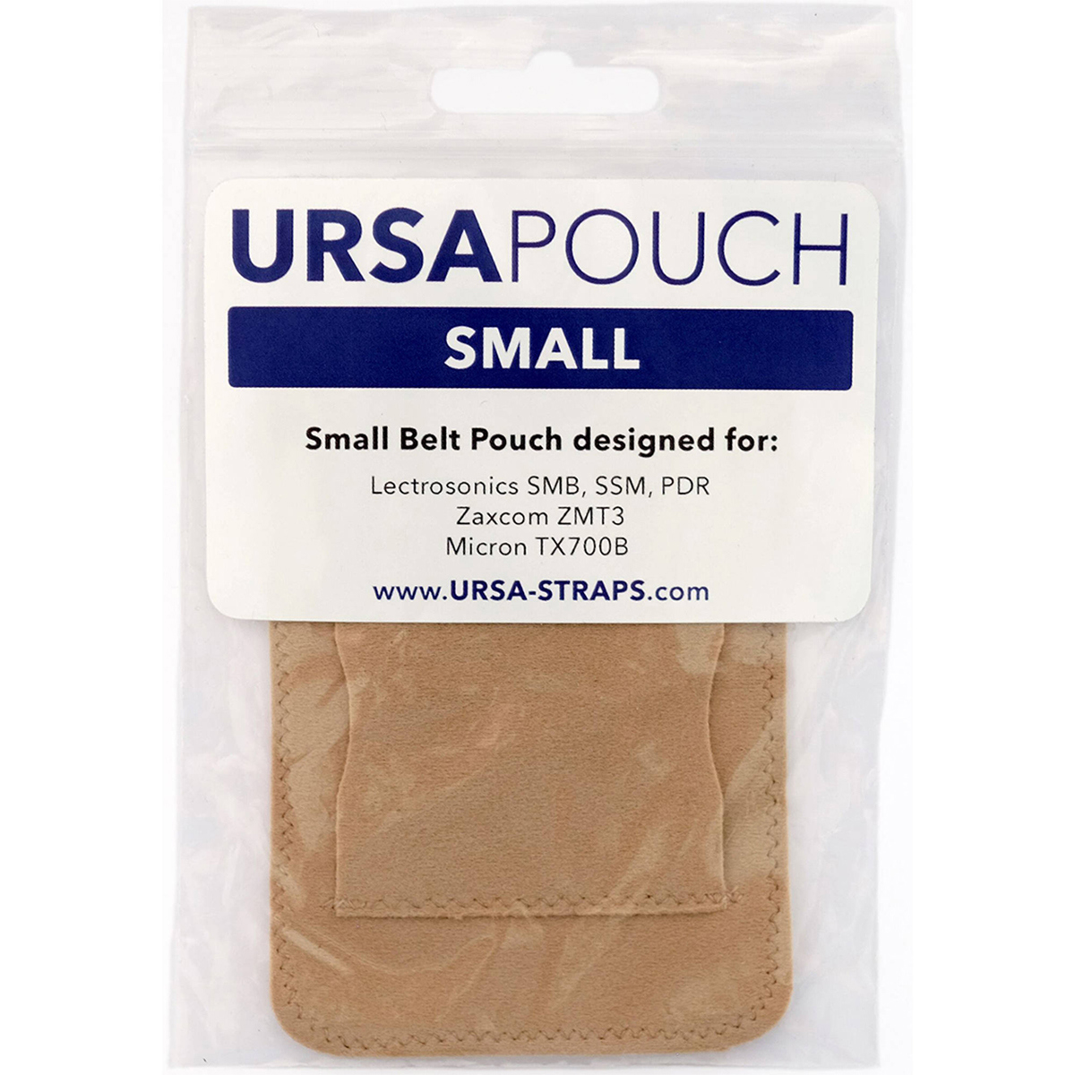 

URSA Belt Pouch with Clip for Transmitters, Small Beige