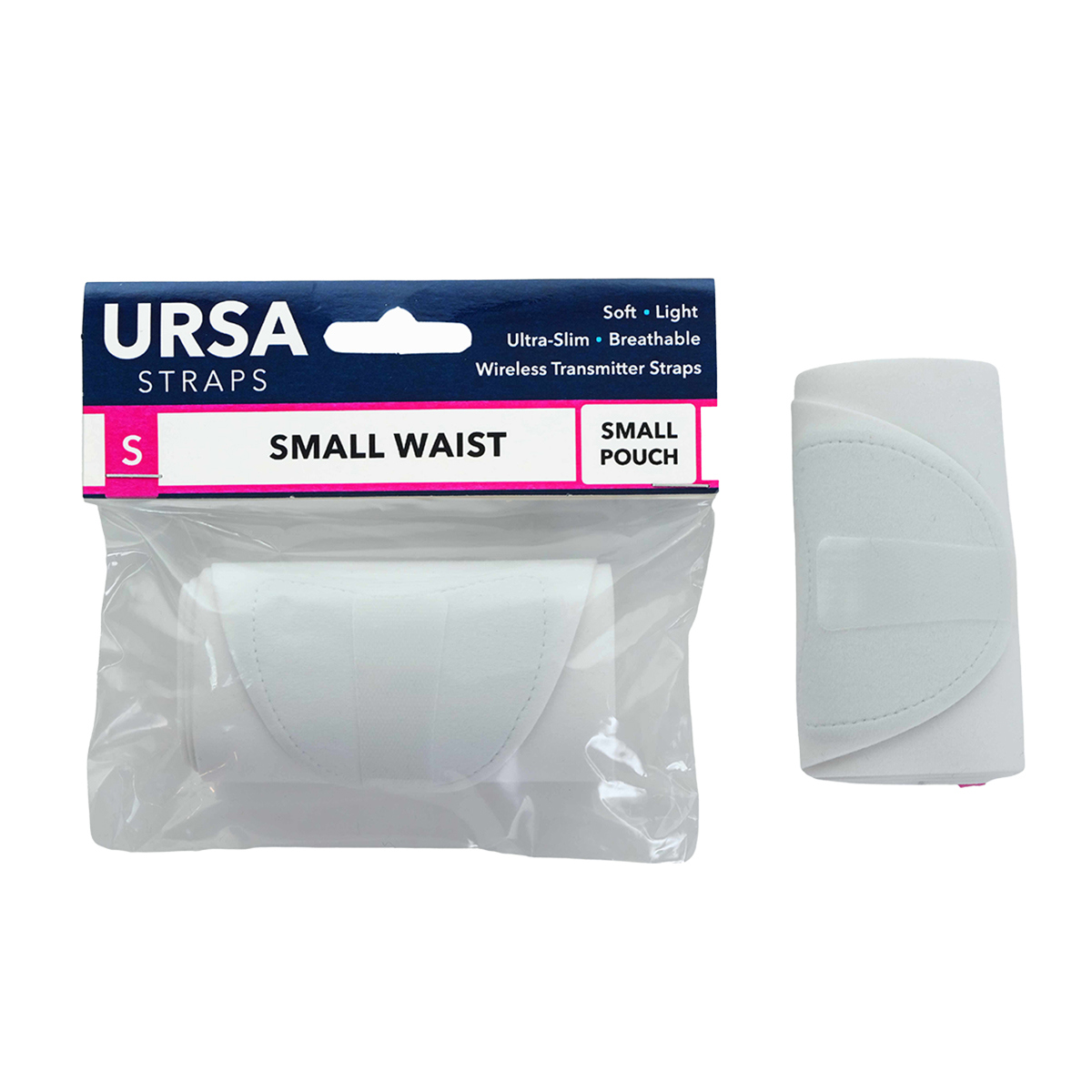 

URSA Waist Strap with Small Pouch, Small White