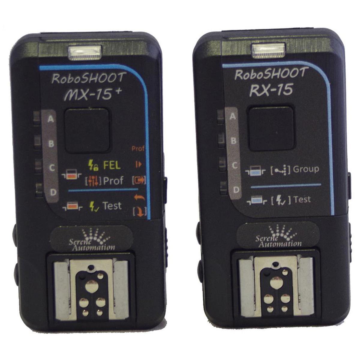 

RoboSHOOT MX-15+/RX-15 Wireless TTL Flash Trigger Kit for Fujifilm/Nikon Cameras