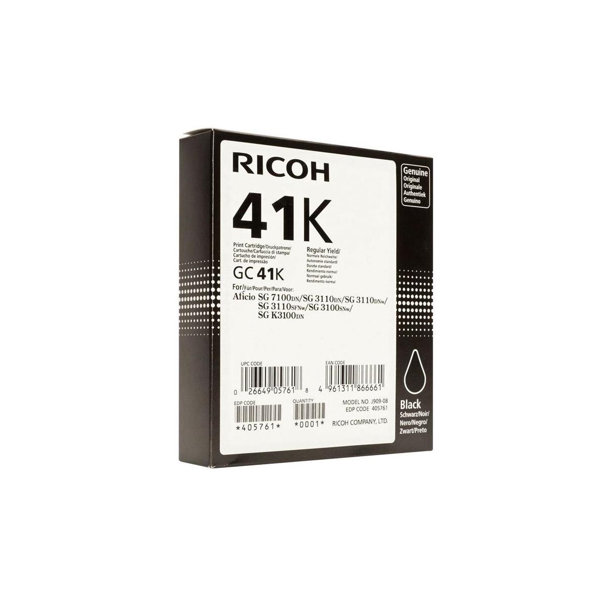 Image of Ricoh GC41 Print Ink Cartridge for SG 3110DNw &amp; SG 3110DN Printers