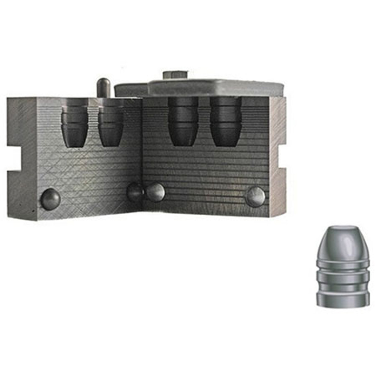 

RCBS 2-Cavity Bullet Mold for .44 Caliber, 200 Grain Flat Nose, .428" Diameter