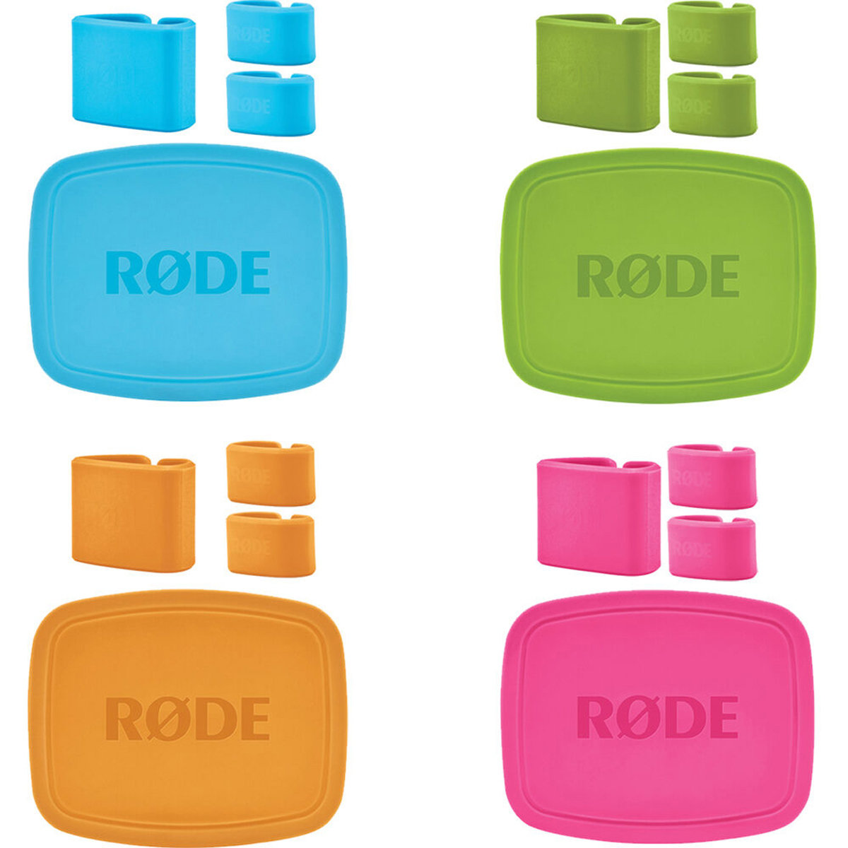 Rode COLORS Цветные колпачки и кабельные зажимы для мини-микрофона NT-USB, 4 штуки