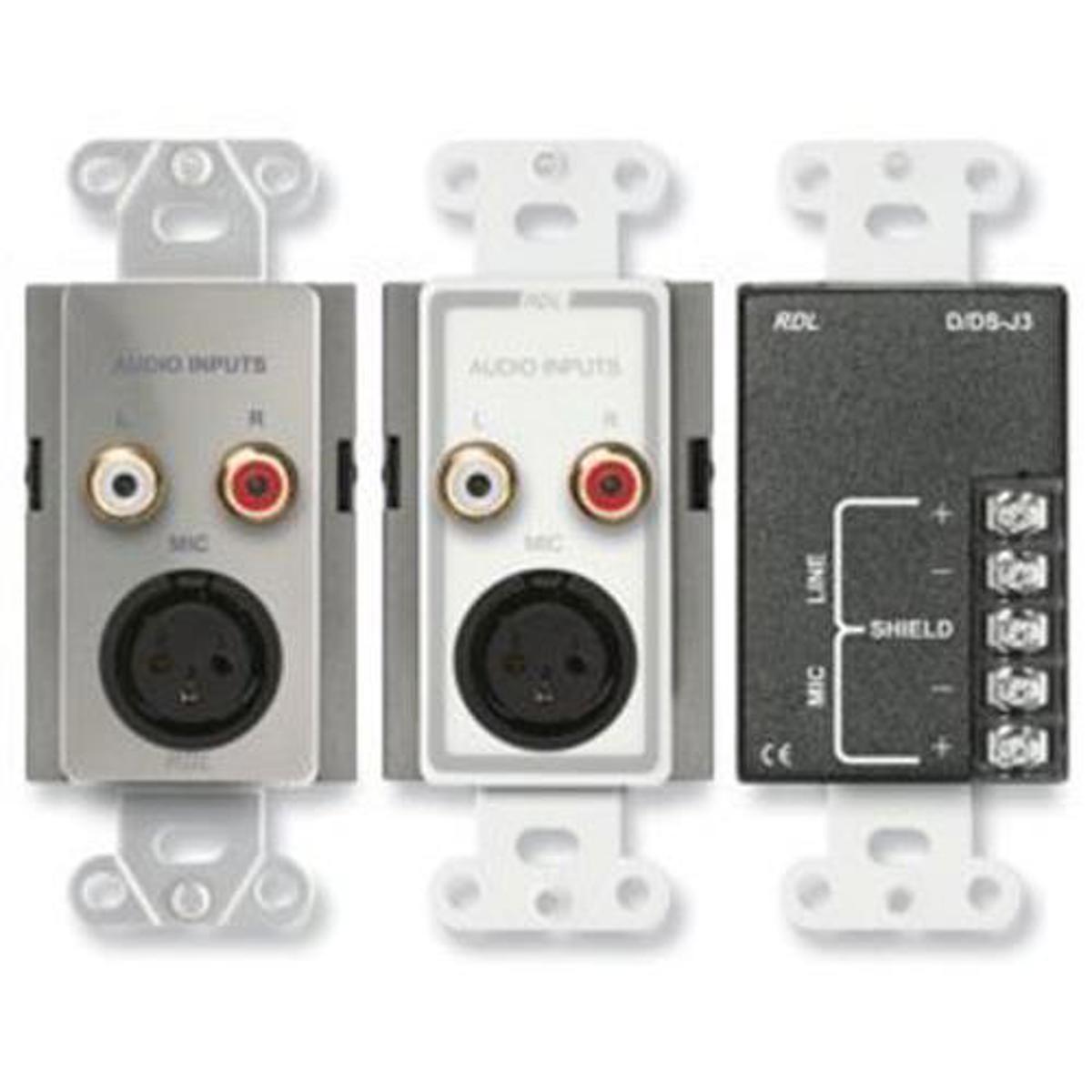 

RDL D-J3 Mic/Line Input Panel with RCA, XLR and Terminal Output