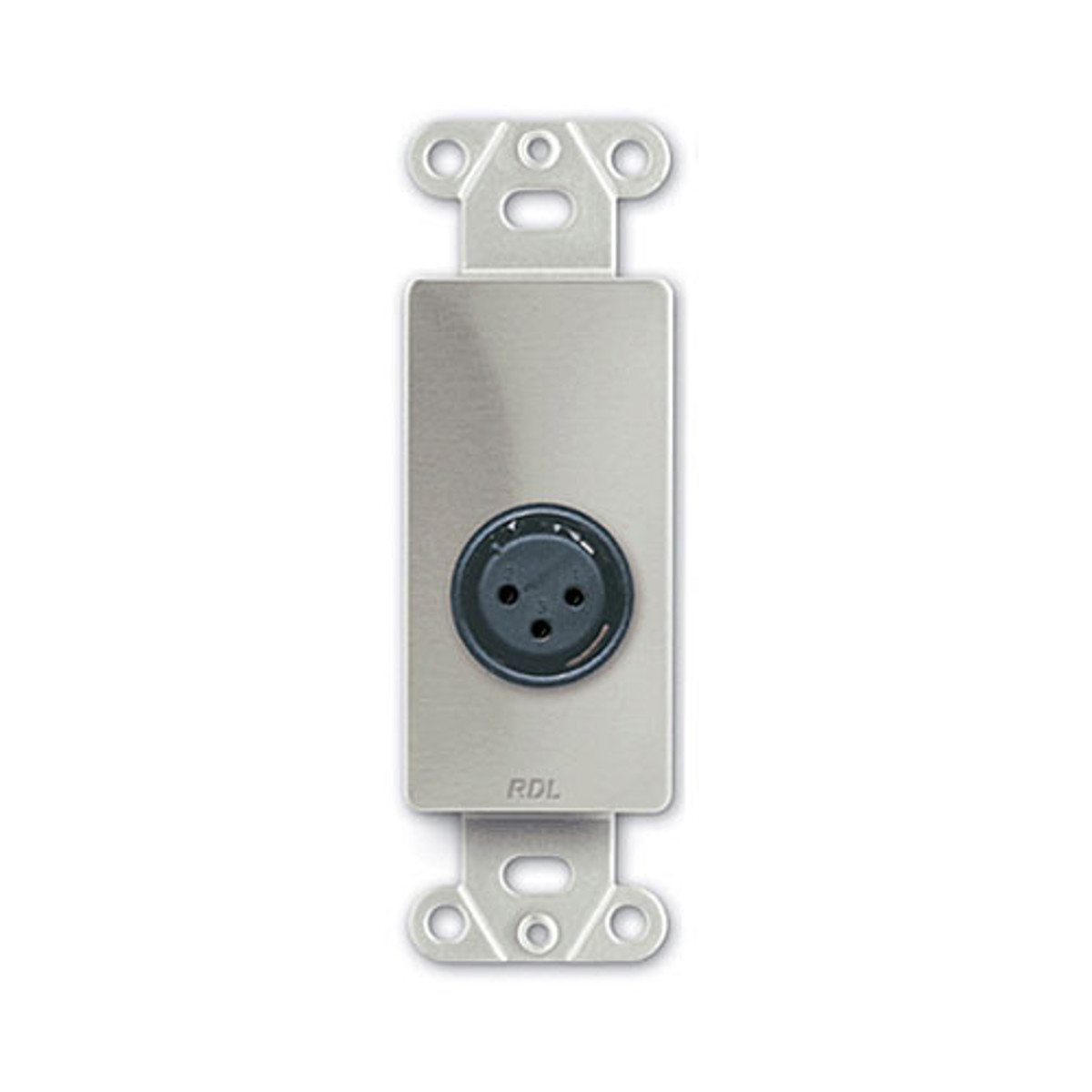 

RDL DS-XLR3F Decora Wall Plate with XLR 3-Pin Female Connectors, Stainless Steel