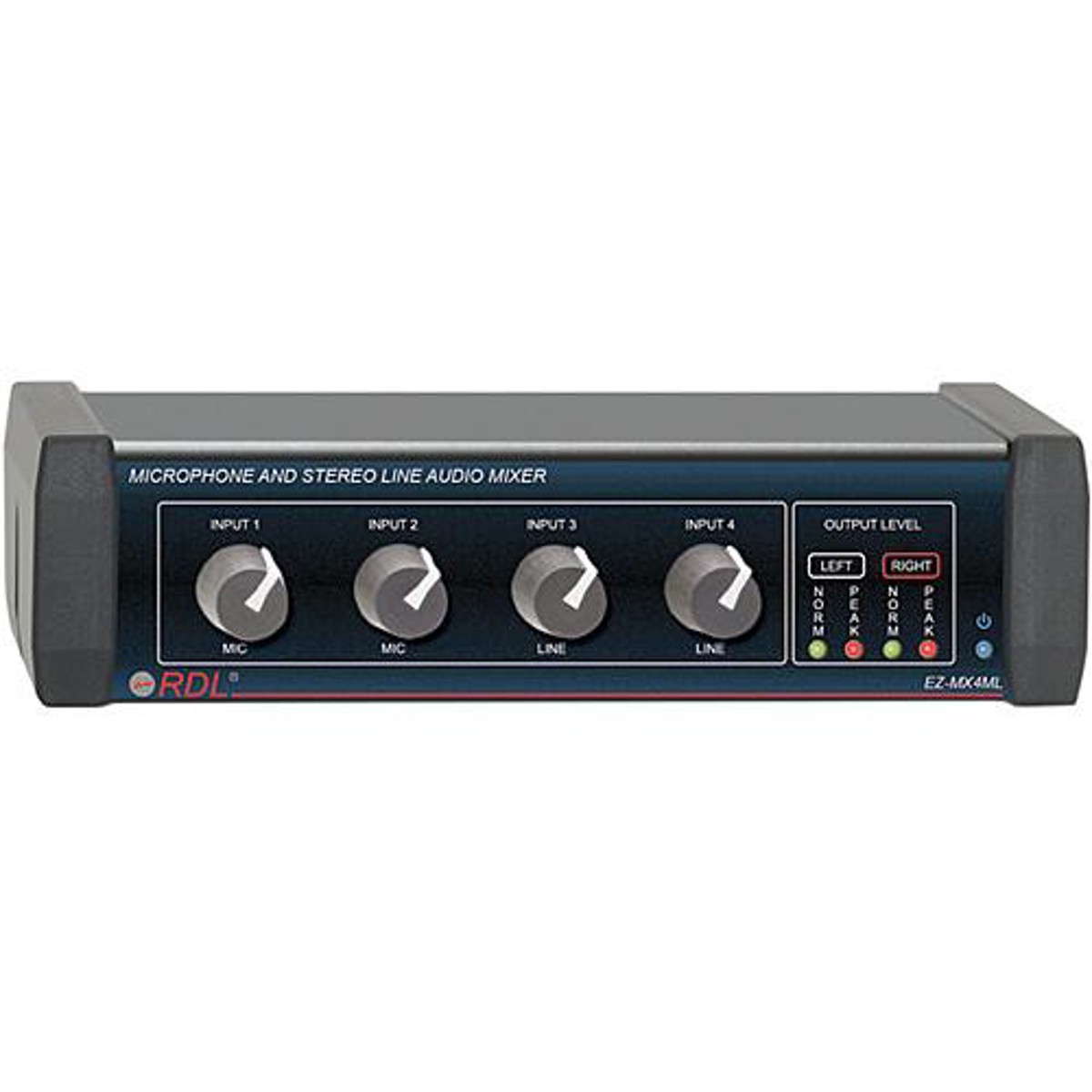 

RDL EZ-MX4ML 4x1 Mic and Stereo Line Audio Mixer