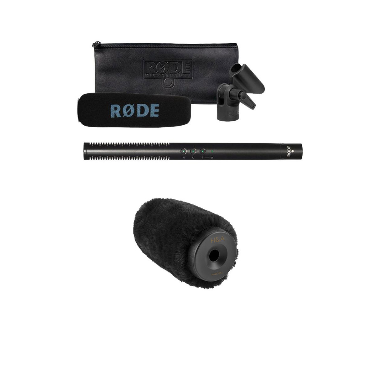 

Rode NTG-4+ Directional Condenser Shotgun Microphone W/H&A Windshield