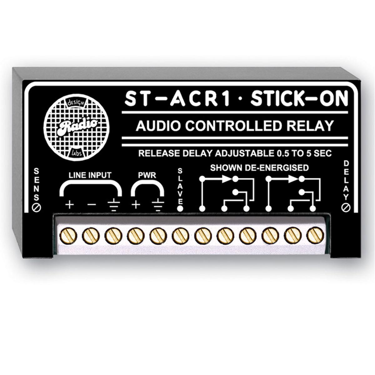 

RDL ST-ACR1 Line-Level Audio Controlled Relay, 0.5 to 5 Second Delay