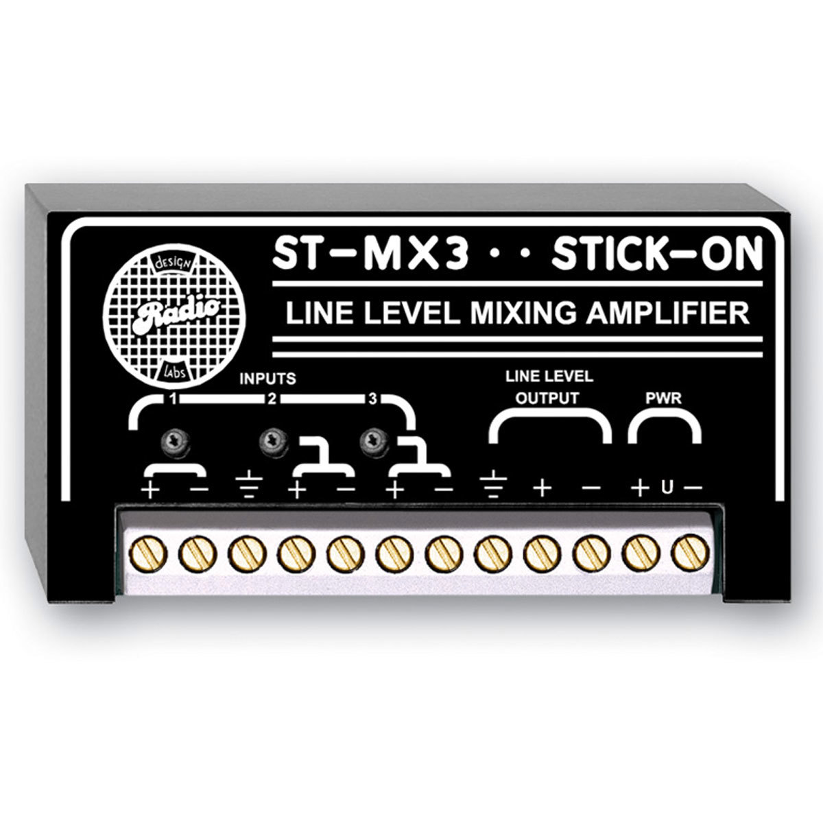 

RDL ST-MX3 3-Channel Line Input/Output Audio Mixer