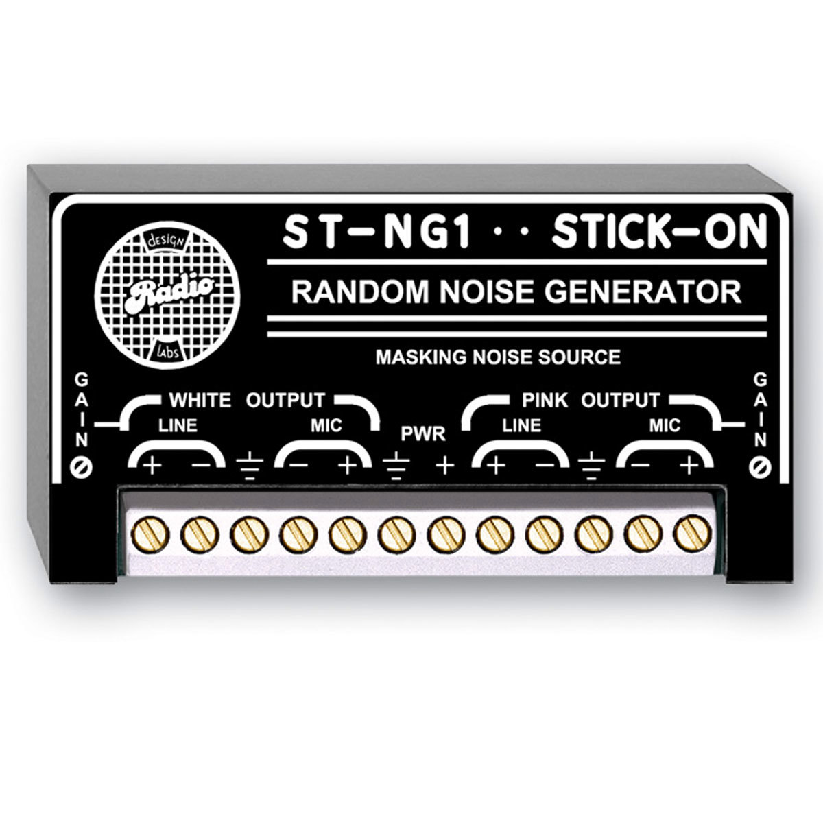 

RDL Stick-On Series ST-NG1 White and Pink Noise Generator