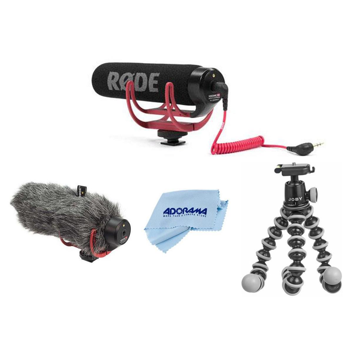 

Rode VideoMic GO On-Camera Microphone with Premium Mini Windjammer Kit